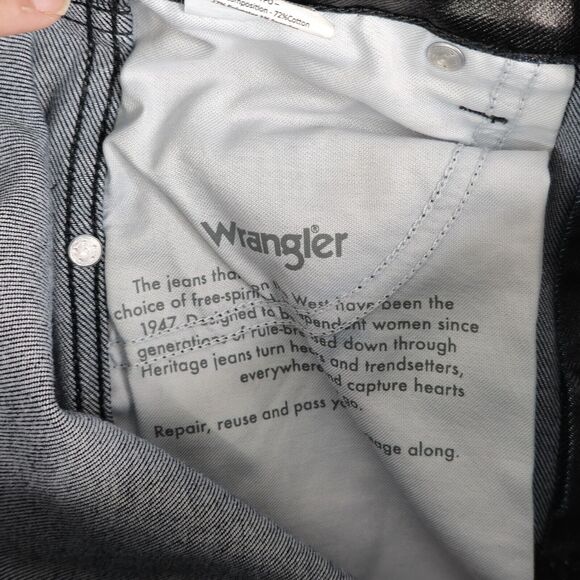 Wrangler Black Straight Leg Jeans - Picture 6 of 11
